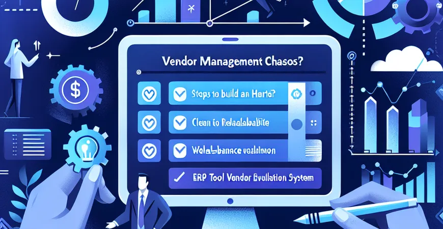  供应商管理混乱？ERP工具供应商评估体系搭建步骤  
